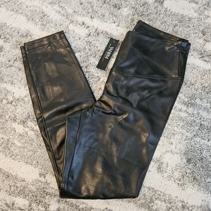 Faux leather leggings